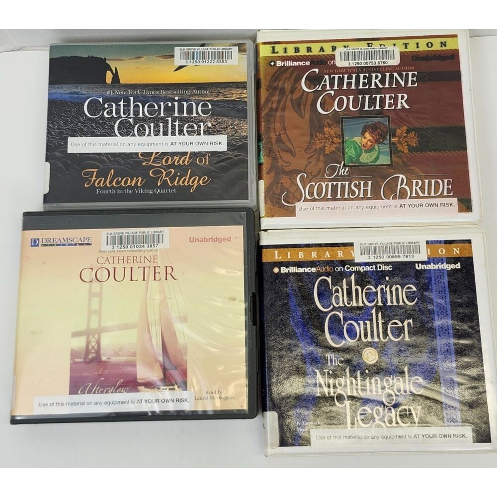 Catherine Coulter Lot of 4 Audiobooks Books on CD Unabridged Romance Thrillers